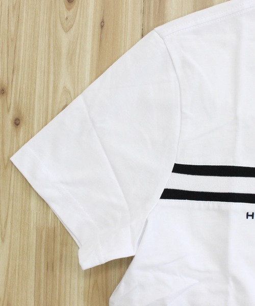   トミーロゴ刺繍 クラシック コットン T シャツ TOMMY HILFIGER tシャツ ベーシックロゴコットンTシャツ