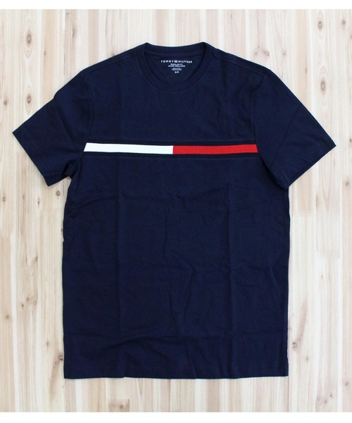 TOMMY HILFIGER tシャツ フラッグ＆ロゴ刺繍 半袖Tシャツ メンズ