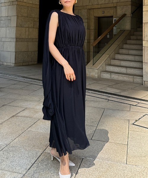 【中古】ジェンヌ 3WAYモダンドレープドレス ワンピース マキシ ロング ノースリーブ 黒 ブラック sty24ss-op34 ワンピース 3WAYモダンドレープドレス : ZOZOTOWN Yahoo!店 - 通販