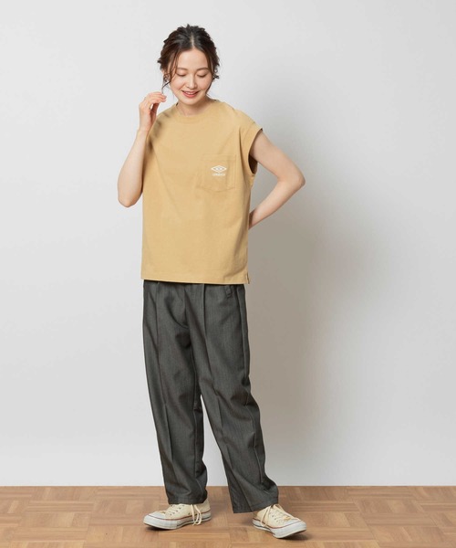 umbro tシャツ 「UMBRO」キャップスリーブTシャツ レディース