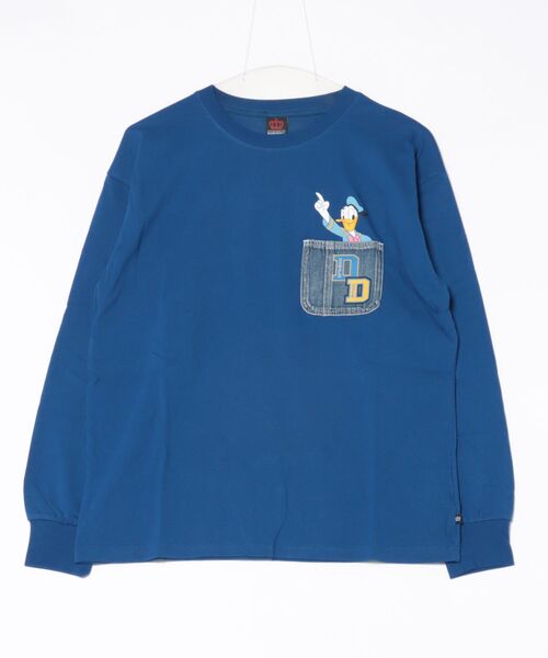 Disney（ディズニー） tシャツ 親子お揃い デニムポケット ロンT 9688A