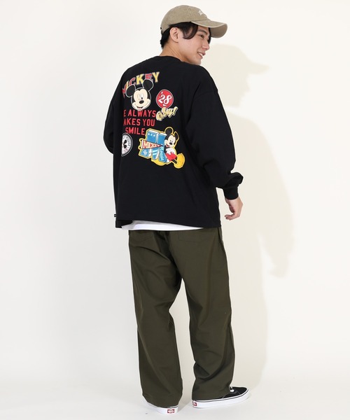 Disney（ディズニー） tシャツ 親子お揃い デニムポケット ロンT 9688A