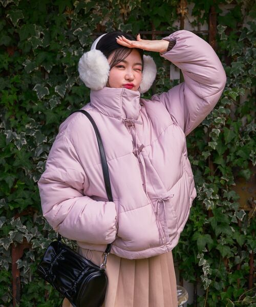 Emsexcite（エムズエキサイト） ブルゾン アウター フロントリボン中綿