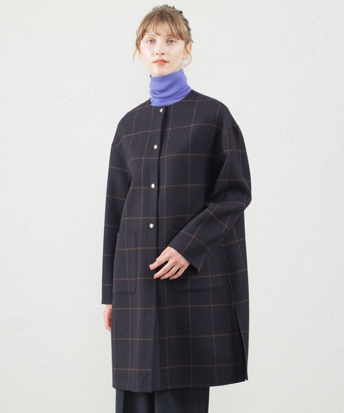 MACKINTOSH PHILOSOPHY ノーカラーコート コート 「IVENREY 