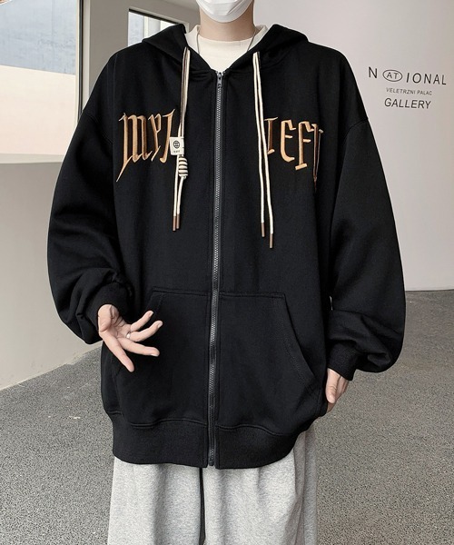 パーカー 「FVLMEN」logo embroidery zip parka/ロゴ 刺繍 ジップ