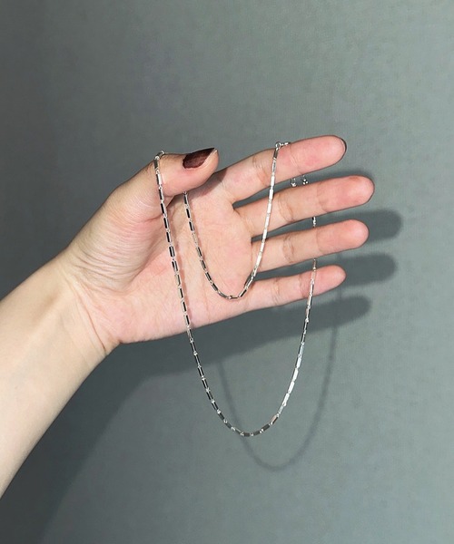 ネックレス 「silver925」Linear Necklace/ ライナー チェーンネックレス レディース メンズ