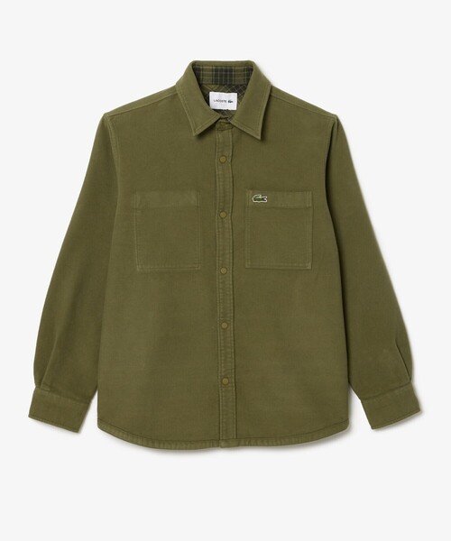 LACOSTE（ラコステ） シャツ 無地 チェック柄 リバーシブルフランネル