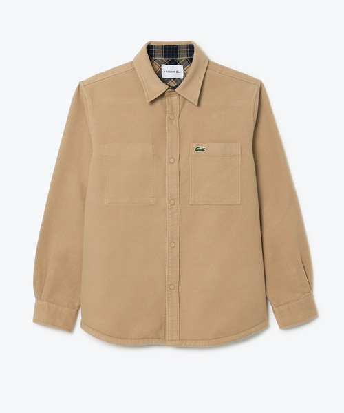 LACOSTE（ラコステ） シャツ 無地 チェック柄 リバーシブルフランネル 