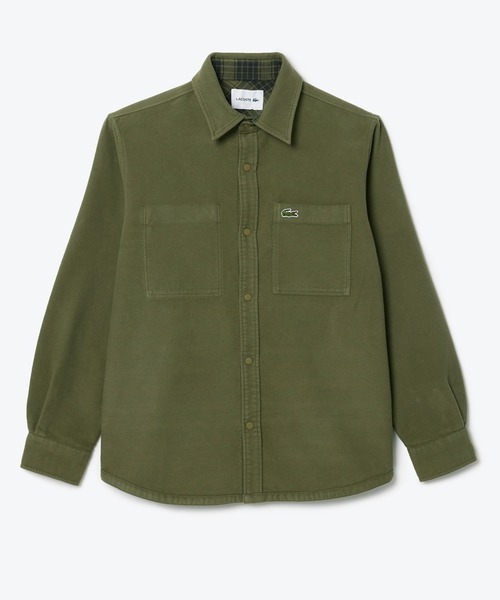 LACOSTE（ラコステ） シャツ 無地 チェック柄 リバーシブルフランネル