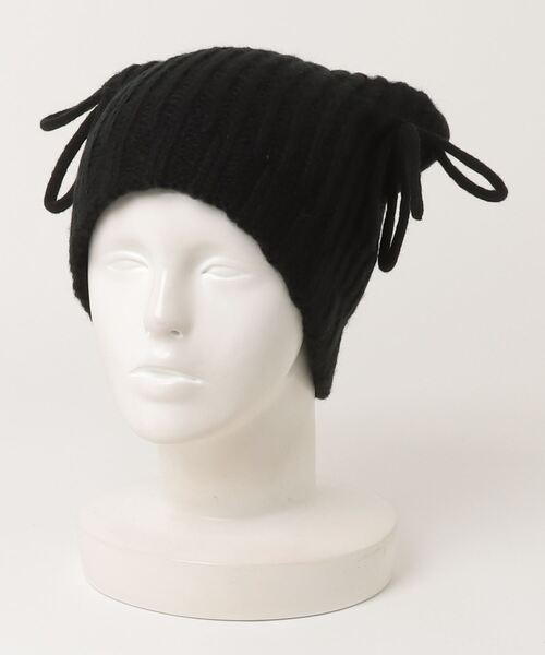 coco 未使用品 ランバンスポール LANVIN SPORT ニット帽 ベージュ ビジュー付きニットワッチ ビーニー ネコパケ発送可 109924 LANVIN SPORT ファーボンボンニットキャップ【アウトレット