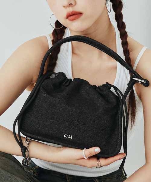 最新コレックション GYDA 「WEB限定商品」ワンハンドルデニム ハンドバッグ バッグ