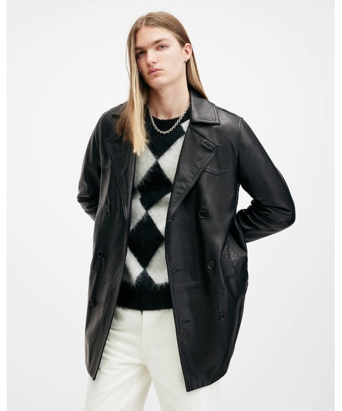 ジャケット・アウター Double Breasted Gang Coat ジギーチェン ZIGGY CHEN Oversized Double Breast Coat （Dark Gray