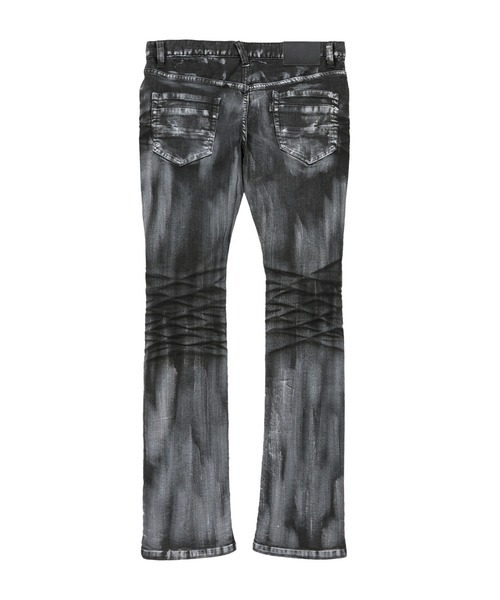 ジーンズ TORNADO MART∴ペイントクリアコーティングシューカットデニム メンズの画像