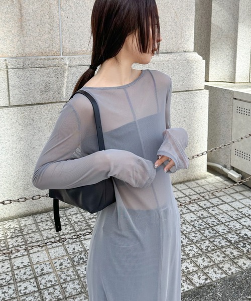 ワンピース シアーストレッチロングワンピース : ZOZOTOWN Yahoo!店