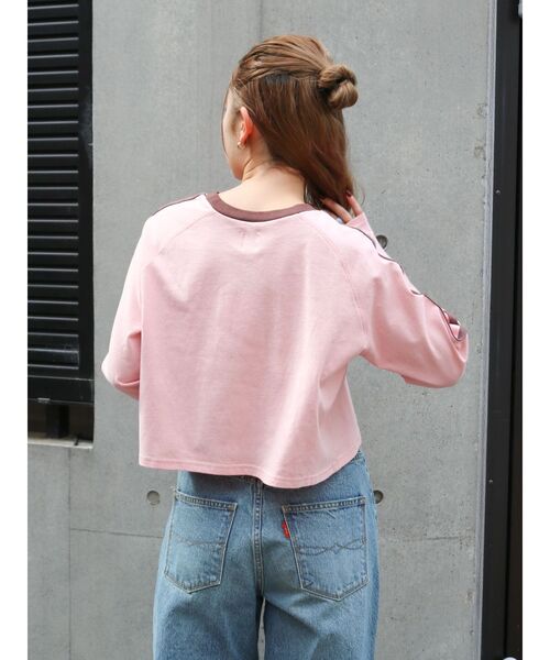 ungrid＊接結ロングスリーブtee Ungrid（アングリッド） tシャツ ボートネックビックシルエットロング