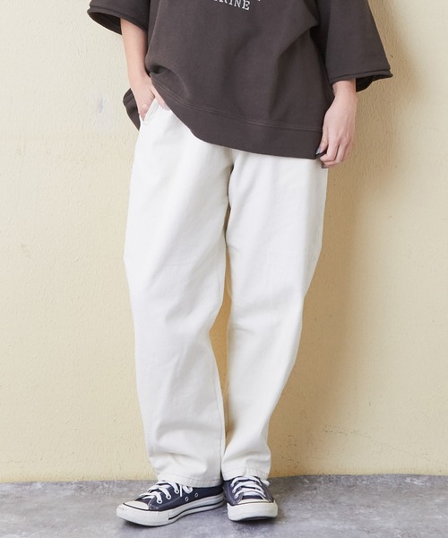 パンツ C △80/2強撚Cギャバ ベントヘムパンツ（その他パンツ）｜yuni