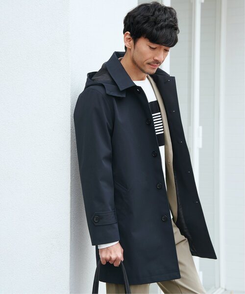 Lサイズブラックコート MONO-MART（モノマート） チェスターコート L ダークネイビー メンズ