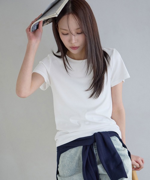tシャツ 半袖 ラウンドネック半袖Tシャツ レディース : ZOZOTOWN Yahoo