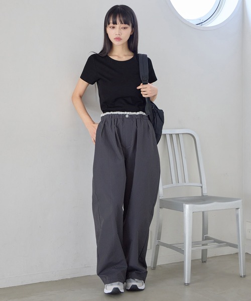 tシャツ 半袖 ラウンドネック半袖Tシャツ レディース : ZOZOTOWN Yahoo