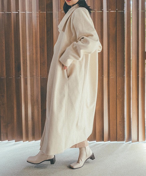 「Isn't She?」 チェスターコート FREE ブラック レディース_画像7