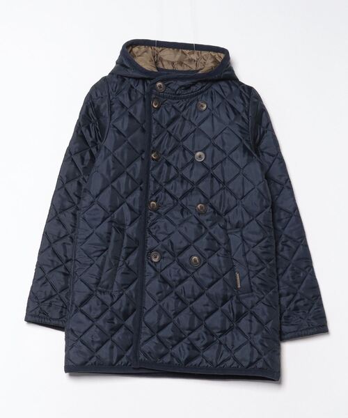 【希少】LAVENHAM ラベンハム ウールコート　キルティング　ネイビー　40 LAVENHAM（ラベンハム） キルティングコート 40 ネイビー レディース