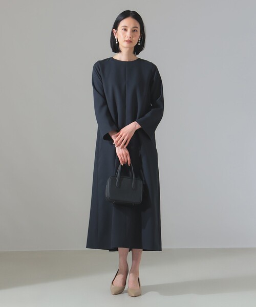 Demi-Luxe BEAMS ブラック ロングワンピース Demi-Luxe BEAMS ワンピース 「セレモニー・フォーマル