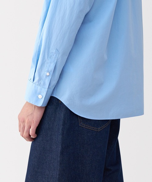 MUJI Labo シャツ 「MUJI Labo」紳士 ポプリンレギュラーカラーシャツ