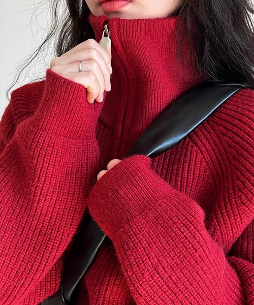 「SpRay」 長袖ニット FREE アイボリー レディース_画像4