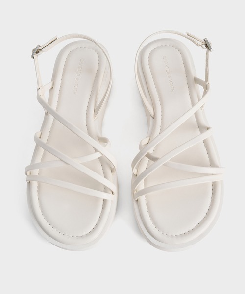 CHARLES ＆ KEITH（チャールズ&キース） 厚底 サンダル アシメトリック