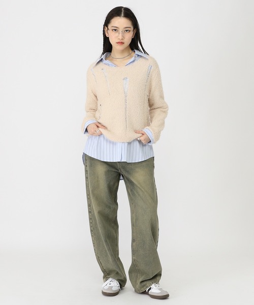 ALAND ニット セーター 3.3Field Trip／ダメージクラフトニット