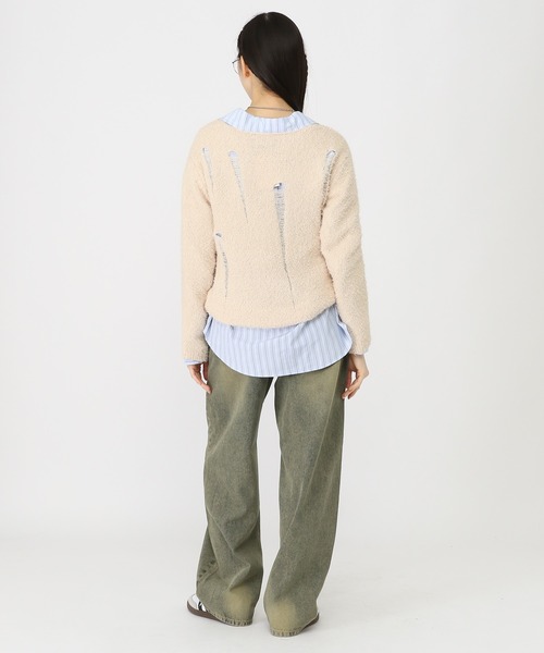 ALAND ニット セーター 3.3Field Trip／ダメージクラフトニット