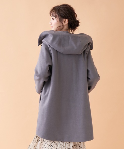 「en recre」 コート 2 ライトグレー レディース_画像3