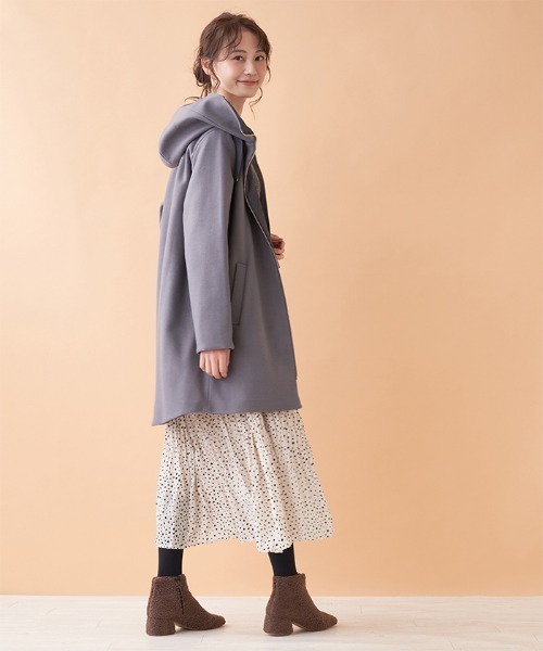 「en recre」 コート 2 ライトグレー レディース_画像6