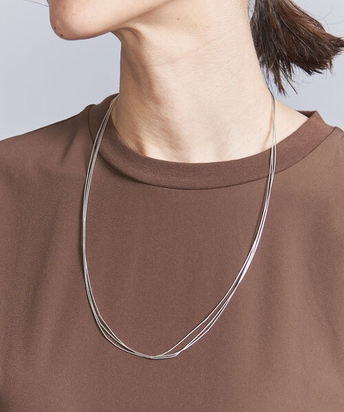 Native Silver Streams 新品　シルバー3連ネックレス Native SilverStreams ネックレス 「Native SilverStreams」シルバー 3