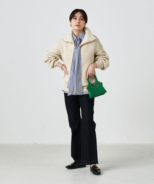「NOLLEY'S」 「Oldderby Knitwear」長袖ニット FREE グレー レディース_画像3