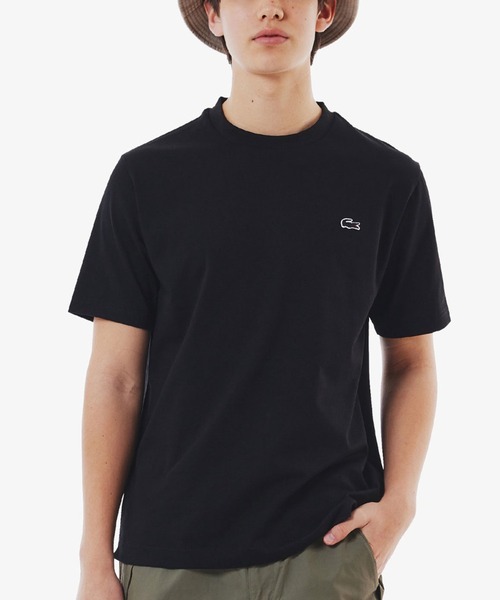 国内即発【LACOSTE】アウトラインクロッククルーネックTシャツ アウトラインクロッククルーネック半袖Tシャツ（Tシャツ