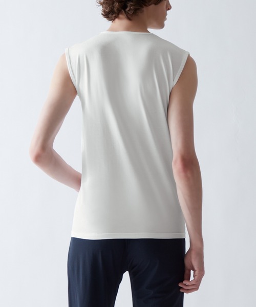 GUNZE（グンゼ） インナーシャツ 肌着 アセドロン Vネックスリーブレス