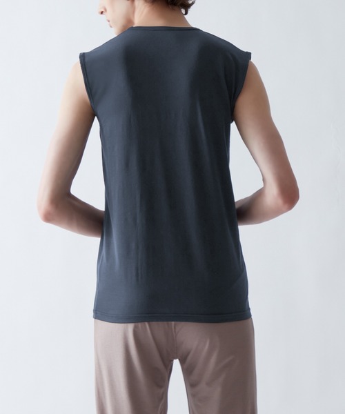 GUNZE（グンゼ） インナーシャツ 肌着 アセドロン Vネックスリーブレス