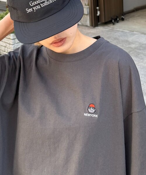 tシャツ 「ojisan」ユニセックスワンポイントサガラ刺繍半袖Tee メンズ レディース | CIAOPANIC TYPY | 14