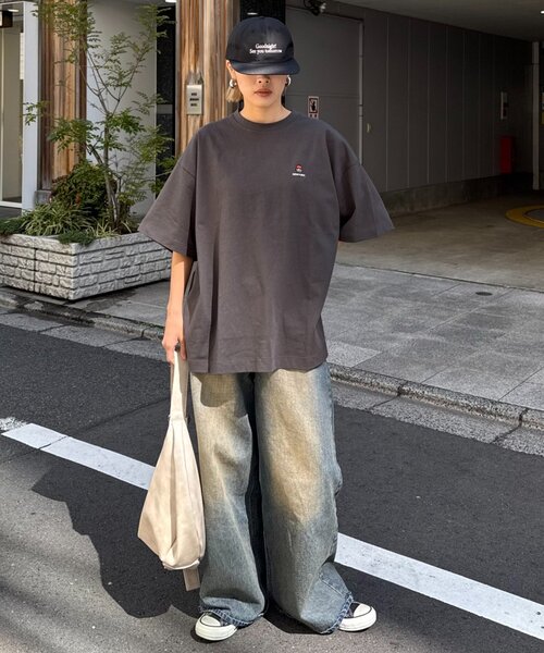 tシャツ ユニセックスワンポイント刺繍ニット レディース メンズ LANTINAM tシャツ ユニセックスワンポイント刺繍ニット