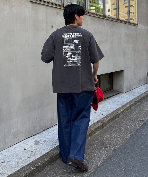 MEDM 半袖 Tシャツ ロゴ 刺繍 ストリート コットン ユニセックス CIAOPANIC TYPY tシャツ 「ojisan」ユニセックスワンポイント