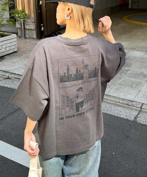 tシャツ 「ojisan」ユニセックスワンポイントサガラ刺繍半袖Tee メンズ レディース | CIAOPANIC TYPY | 06