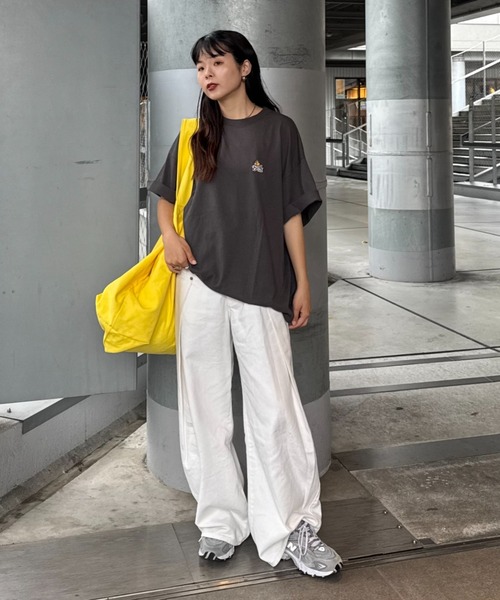 tシャツ 「ojisan」ユニセックスワンポイントサガラ刺繍半袖Tee メンズ レディース | CIAOPANIC TYPY | 24
