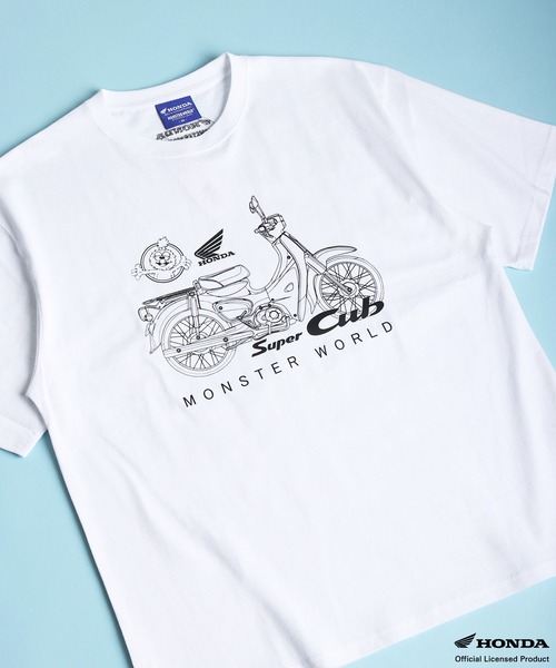 WESTSEA tシャツ HONDA × MONSTER WORLD プリント ワンポイント