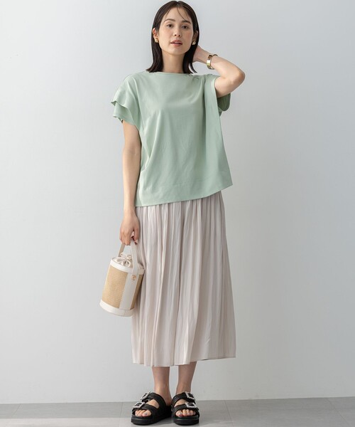 ワイドパンツ パンツ ギャザーライトデシン レディース : ZOZOTOWN