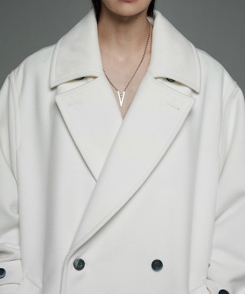 「ADRER」 ピーコート LARGE グレー メンズ_画像7