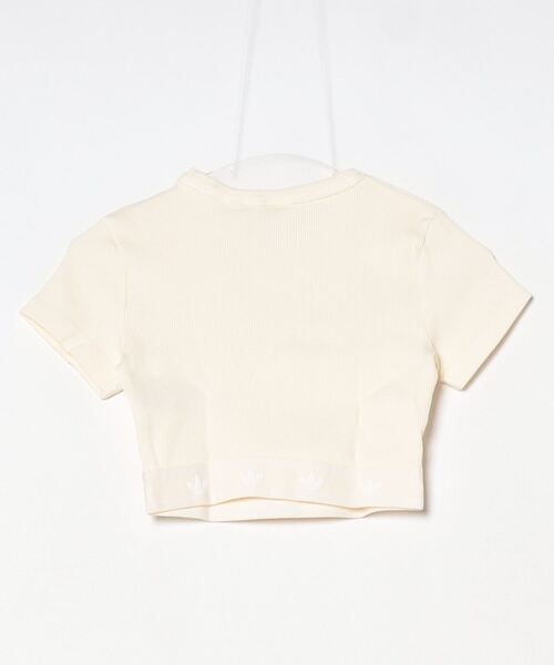 adidas tシャツ リブ半袖トップ / アディダスオリジナルス