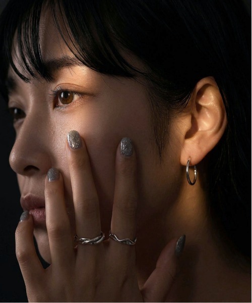 ORLEAN ピアス シンプルフープピアス 太さ1.6mm サージカルステンレス