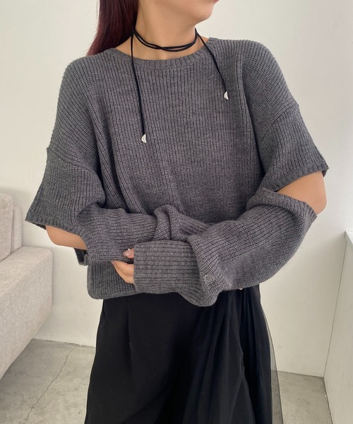 「CAPRICIEUX LE'MAGE」 長袖ニット FREE ベージュ レディース_画像9