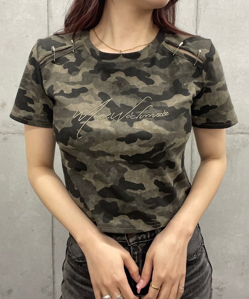 Roger&Raw（ロジャーアンドロウ） tシャツ 迷彩チビTシャツ